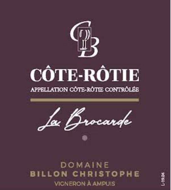(image for) Christophe Billon La Brocarde Cote-Rotie 2019 [WS 92] [WAS: $120++]